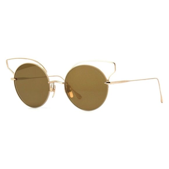 New DITA Believer Brown Round 23008 B Sunglasses Women - Picture 1 of 7